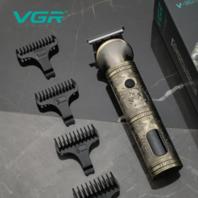 ماكينة قص شعر كهربائية VGR V106، ماكينة تصفيف شعر احترافية للحلاقين، ماكينة قص شعر لاسلكية متعددة الوظائف للرجال63203618712065111