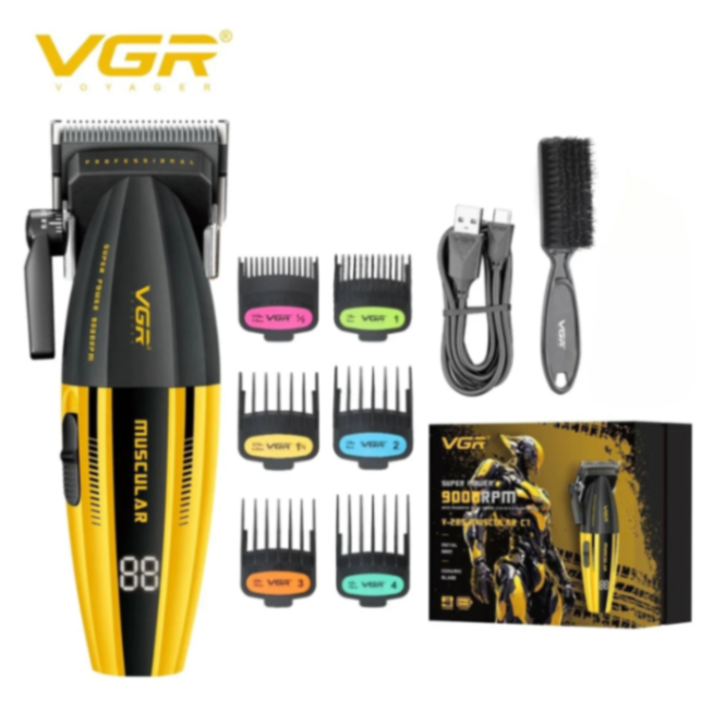 VGR V285 Electric Hair Trimmers Professional 9000RPM Hair Clippers Rechargeable Haircut Machine Adjustable Barber Tool for Men 63225634629249110