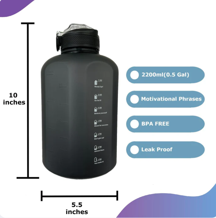 Jumbottle Frosted Large Bottle 2200 ML 63226098582275112