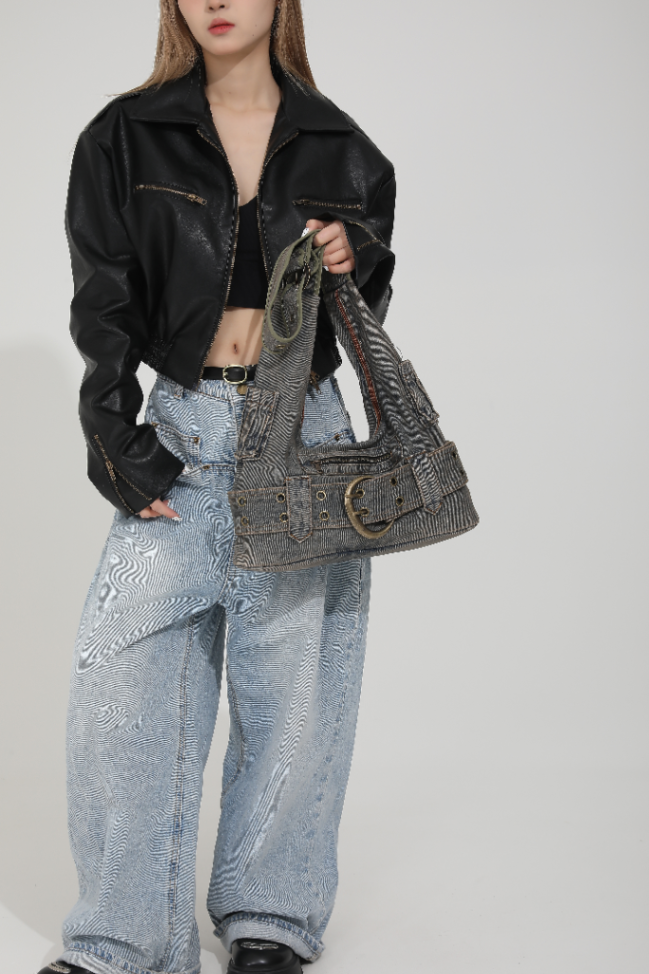 fashionable denim one-shoulder bag63072124583297111