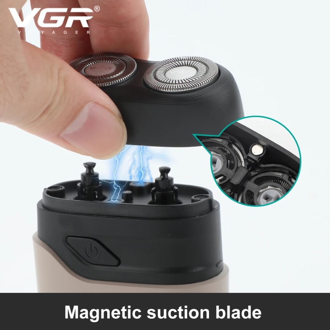 VGR V345 Shaver Waterproof Razor Electric Hair Shaver Mini Shaving Machine Rechargeable Beard Trimmer Floating Shaver for Men 63236570090114112