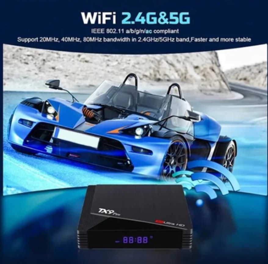 TX9 Pro Android 10.0 Set Top Box 6K HD Dual Brand 2.4G 5.8G WiFi Media Player AIIwinner H313 Smart TV Box63269476770306113