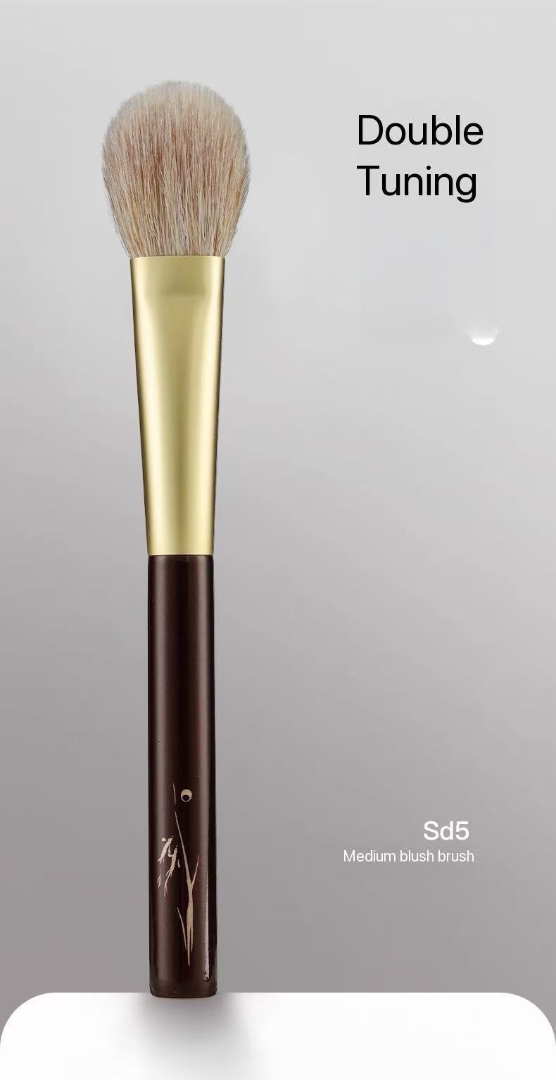 Dual-tone SD5 Blush Brush, Highlighter Brush & Eye Setting Brush (multi sizes: small, medium and large) with fox hair blended with wool63225306907138110
