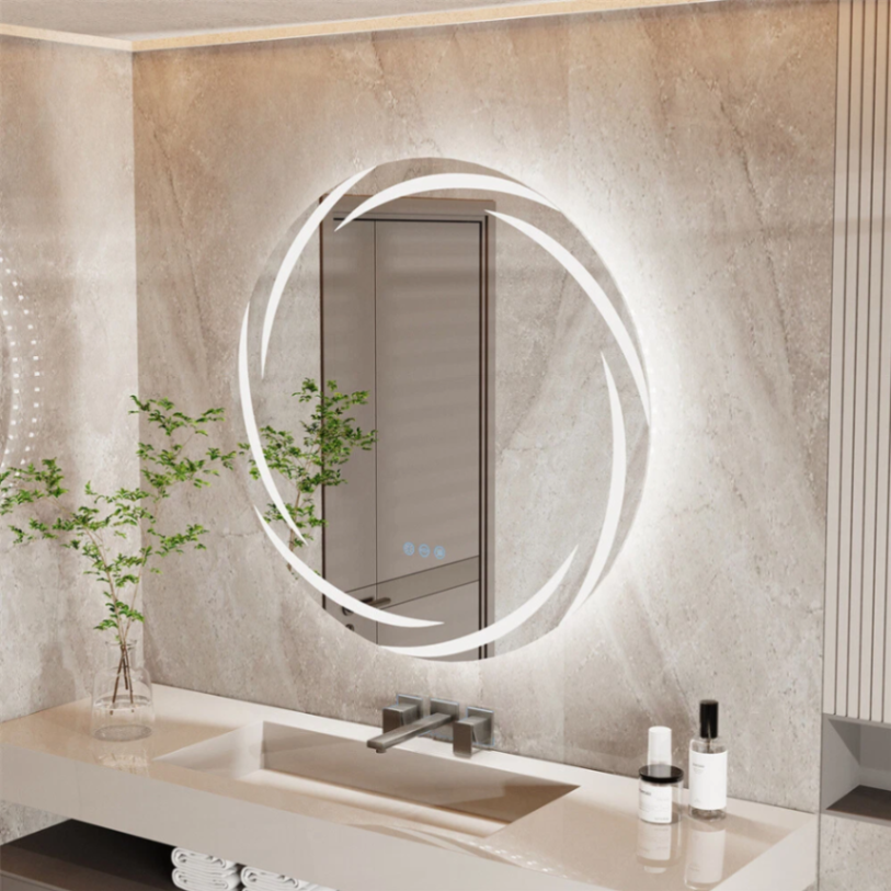 Bathroom Lighted LED Mirror Anti-fog Vanity Mirrors 3 Color Lights Wall Mirror63146168362755111