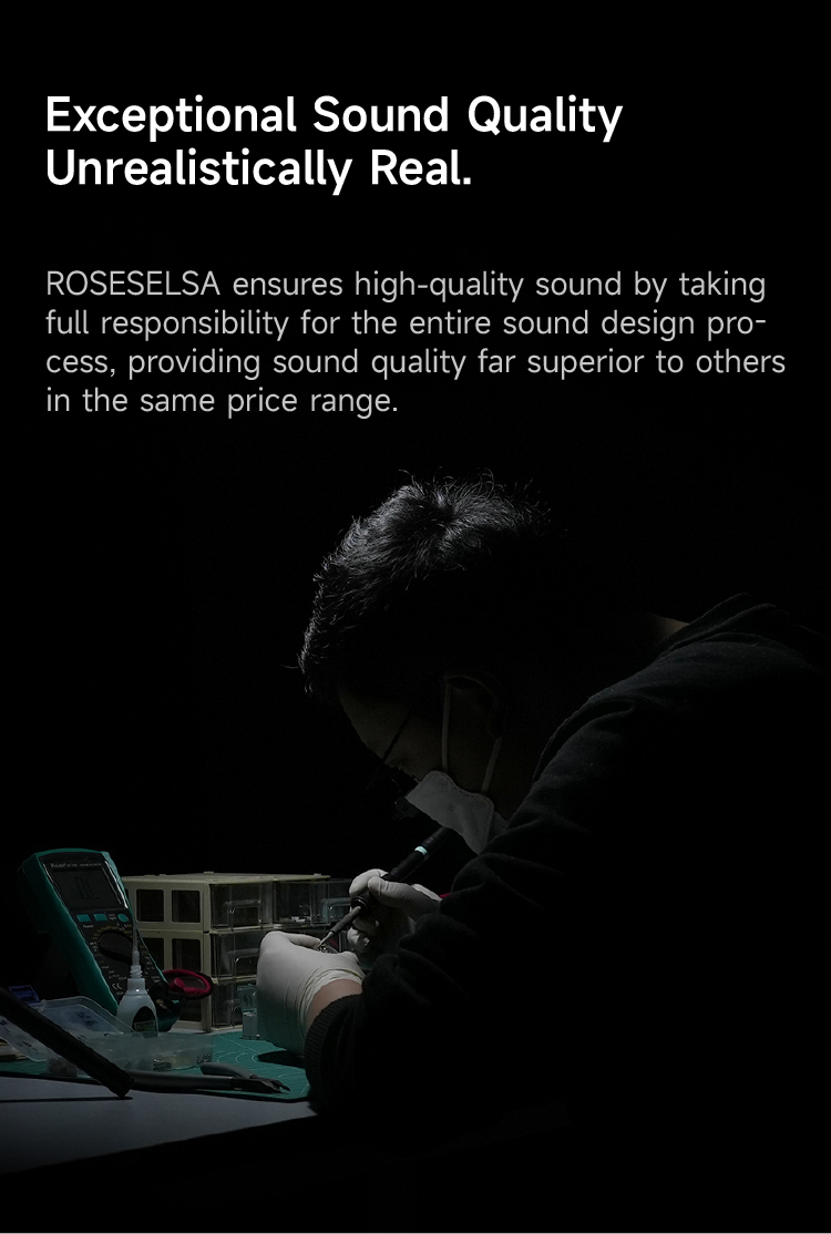 ROSESELSA EarFree i5 Wireless Earbuds Hybrid Active Noise Cancellation Headphones LDAC HiFi Sound Wireless Earphones 48dB ANC IPX5 Bluetooth 5.3 Game Mode 54ms（Samurai Gray）63615271723523114