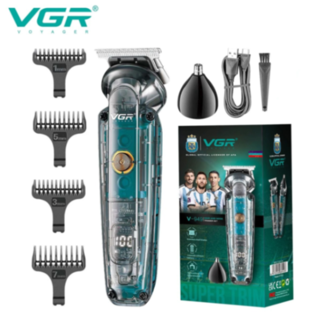 ماكينة قص الشعر VGR قابلة لإعادة الشحن ماكينة حلاقة شعر احترافية مقاومة للماء م barber شفرة شفافة لقص الشعر63059082893955110