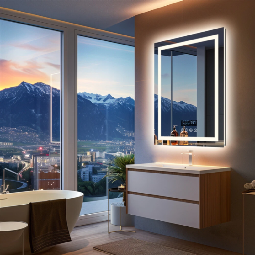 Labella 23.6"x31.5" Anti-fog LED Lighted Bathroom Mirror with Bluetooth Speaker Front-lit Backlight63192173243905111