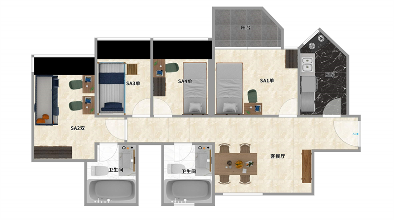 Entrusted to Sunrise Kangcheng Apartment63466649331201114