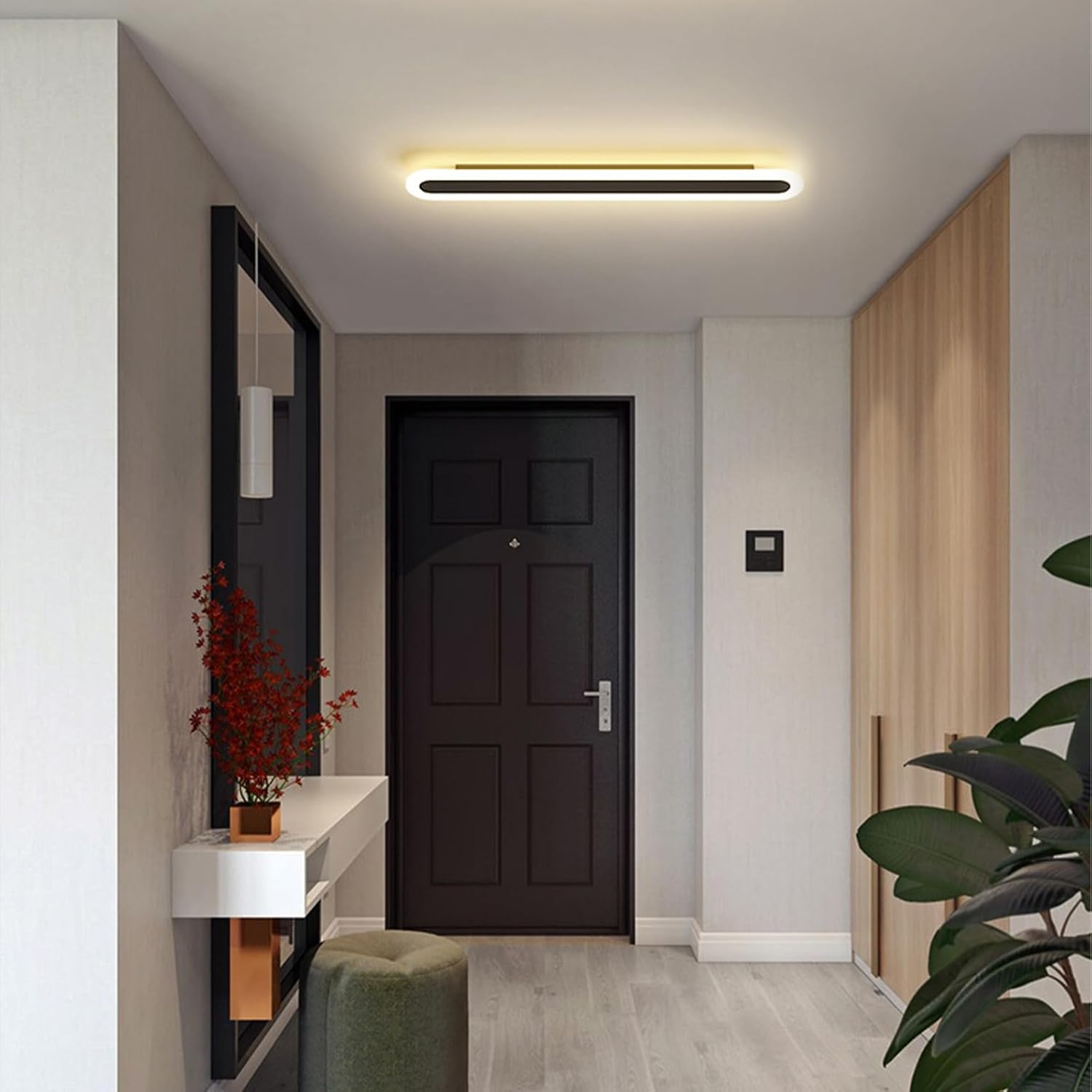 LED Wall Light,Modern Wall Lamp 30W Long Strip Wall Sconce Minimalist Linear Wall Light for Living Room Bedroom Hallway Office Decoration 80cm  SSDJ-002163680801768451113