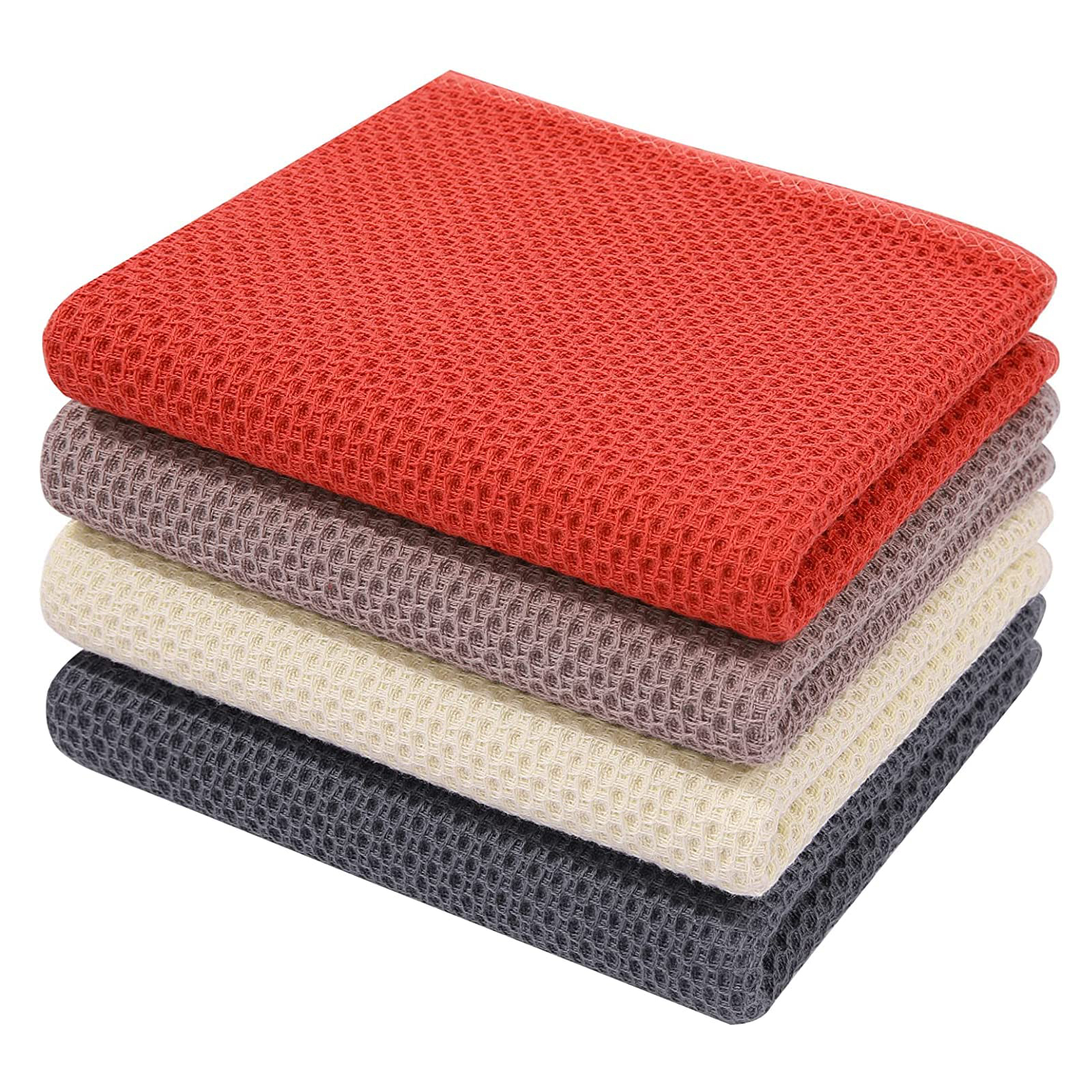 Blythornix Reusable Cleaning Cloth Cotton, Cleaning Towels Sets for Kitchen Absorbent Car Bathroom 4 Packs