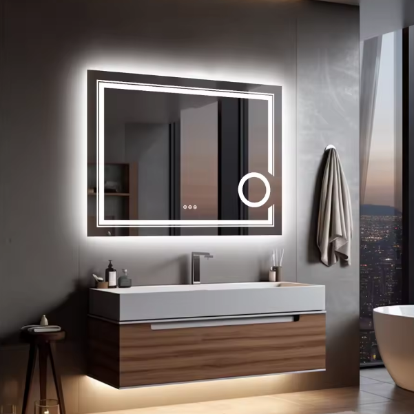 28x36 inch LED Mirror Bathroom Wall Mounted Magnifying Mirror for Washroom Toilet Shower Vanity Makeup Shaving Mirrors631237532782101112