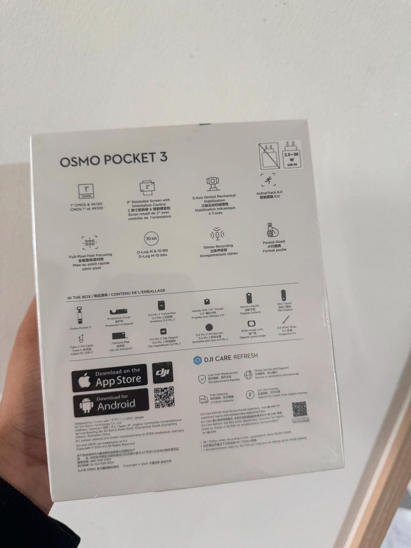 DJI Osmo Pocket 3 Creator Combo 1 Inch CMOS Pocket Gimbal Camera 4K63710892338562111
