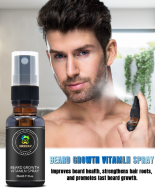 XIKEZAN Men Beauty Products Grooming Kit Fathers Day Gifts Beard Growth Vitamin Spray Oil Custom Scented Beard Growth Oil63267843744513112