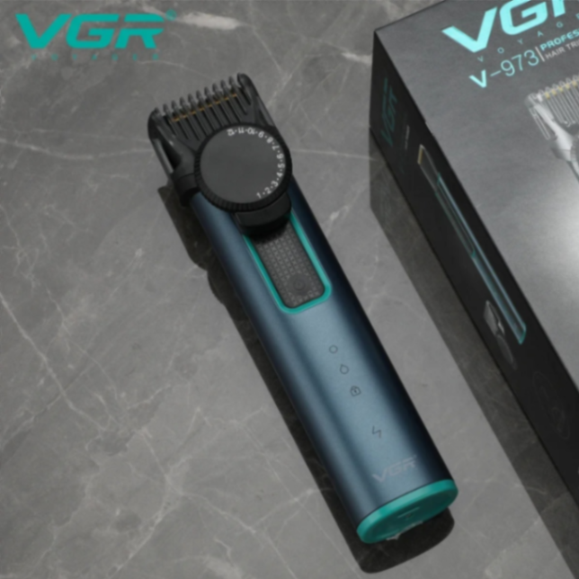 VGR V973 Hair Trimmer Electric Hair Clipper Waterproof Hair Cutting Machine Adjustable Haircut Machine T-Blade Trimmer for Men 63214083503489114