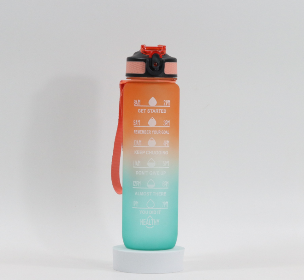 Jumbottle Color gradient water bottle 1000 ML Orange Green632258691535371114