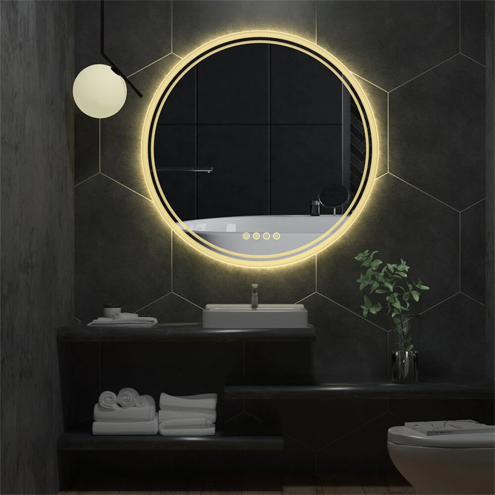 Labella RGB LED Bathroom Vanity Mirror Anti-fog Memory Shatter-proof Independent 4 Button63192088261378112