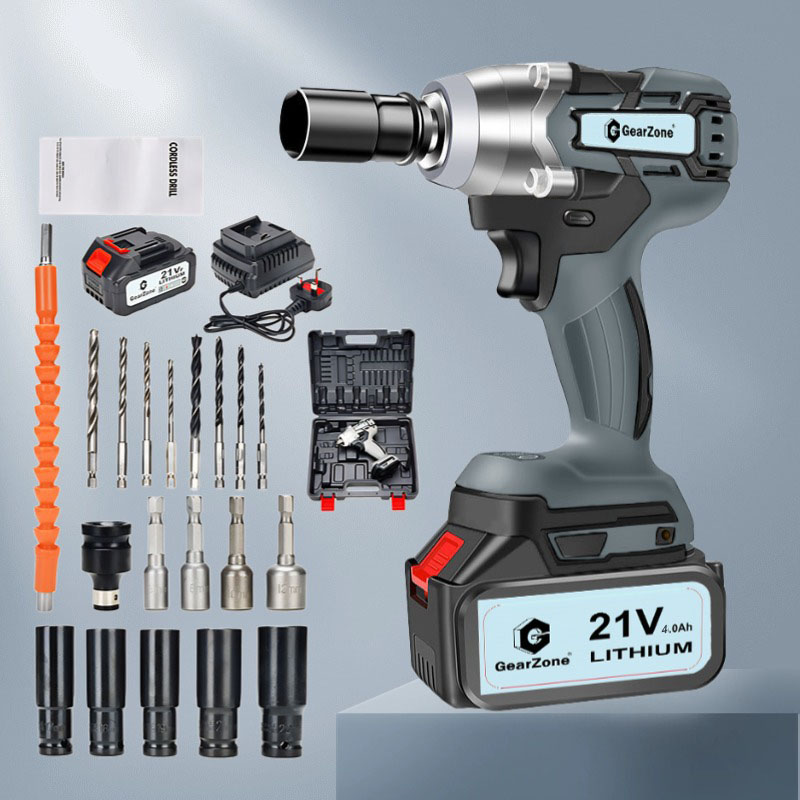 GearZone® Brushless Dual Battery Wrench — Upgraded Edition Included Accessories63602211440001111