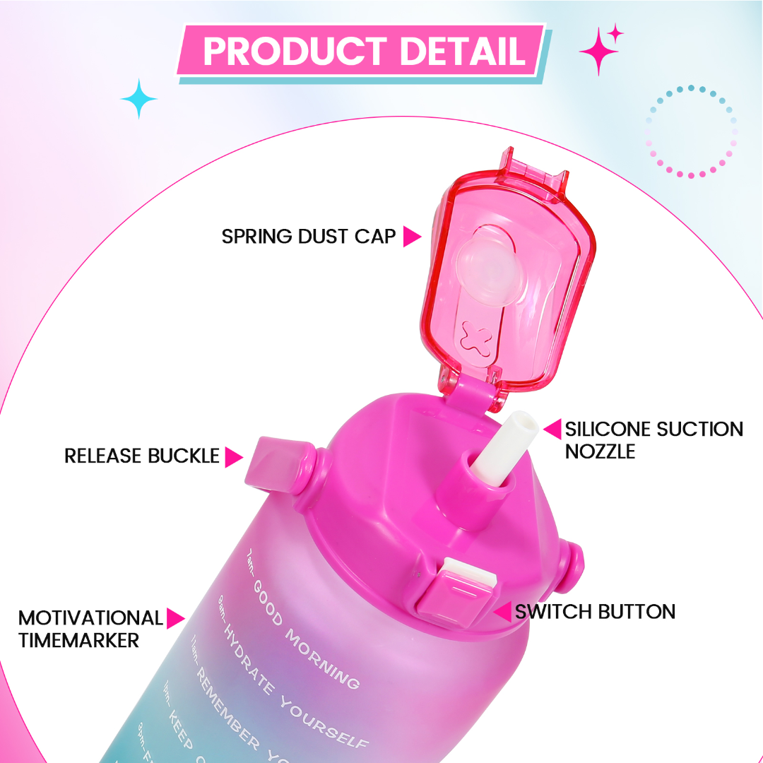 Jumbottle Gradient Space Cup 2200ml Red Blue63225891143555114