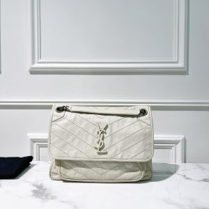 YSL NIKI BABY, White/Silver