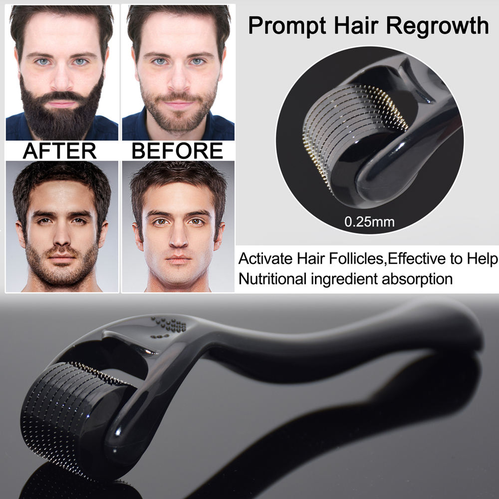 XIKEZAN Popular Hot Selling Beard Brush Derma Rollers and Men's Beard Care Kit Beard Growth Kit63267806171139113