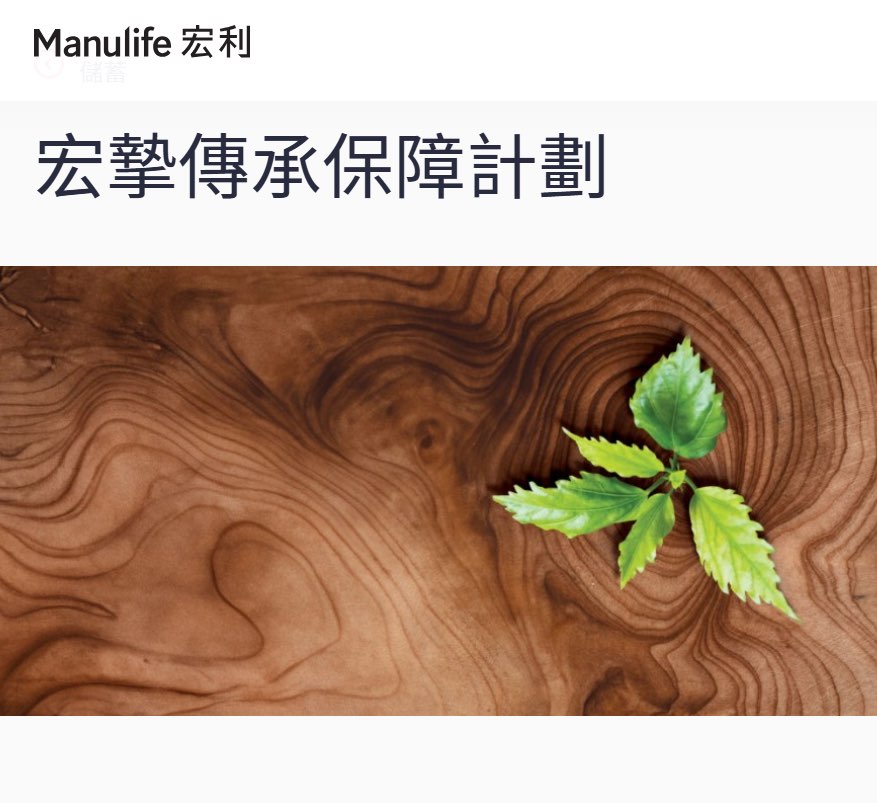 宏摯傳承保障計劃63755520341891110