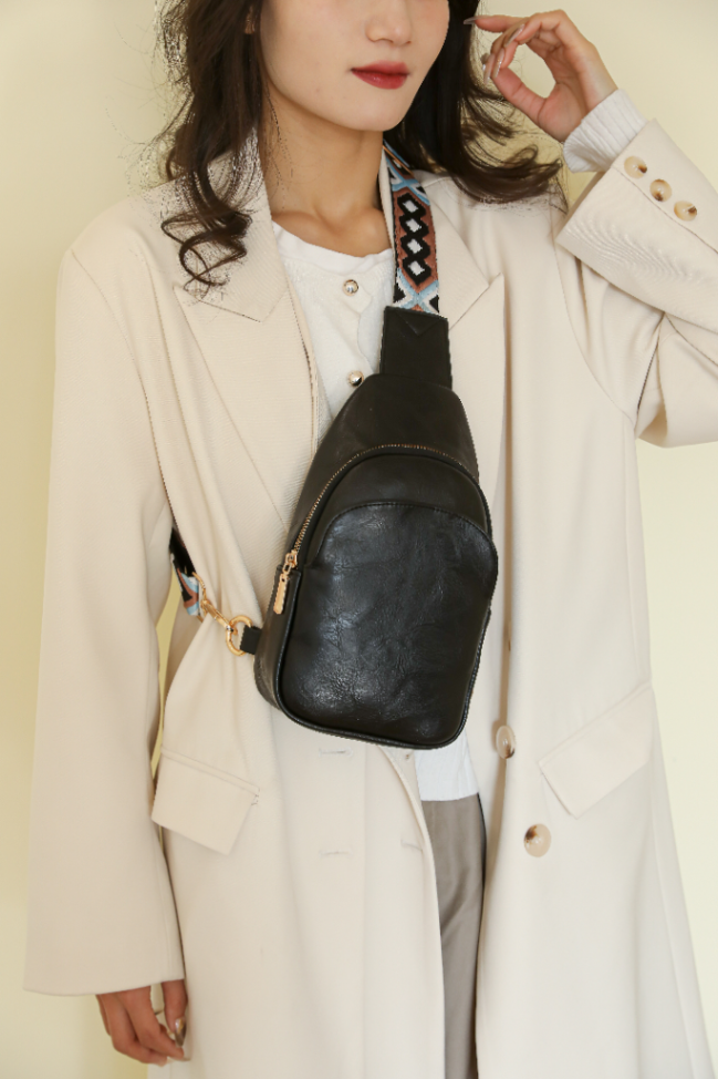 Versatile PU Leather Chest Pack with Adjustable63051879102723110
