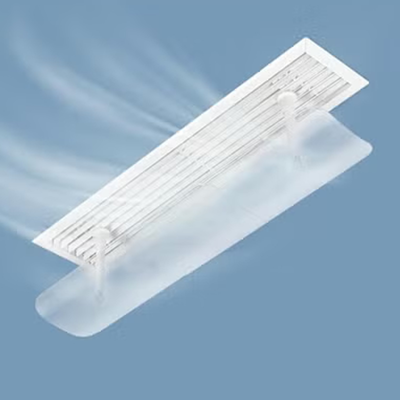 Central Air Conditioner Deflector Adjustable Punch-free Anti Direct Blowing Outlet Air Baffle Windshield WR-5663680517019523110