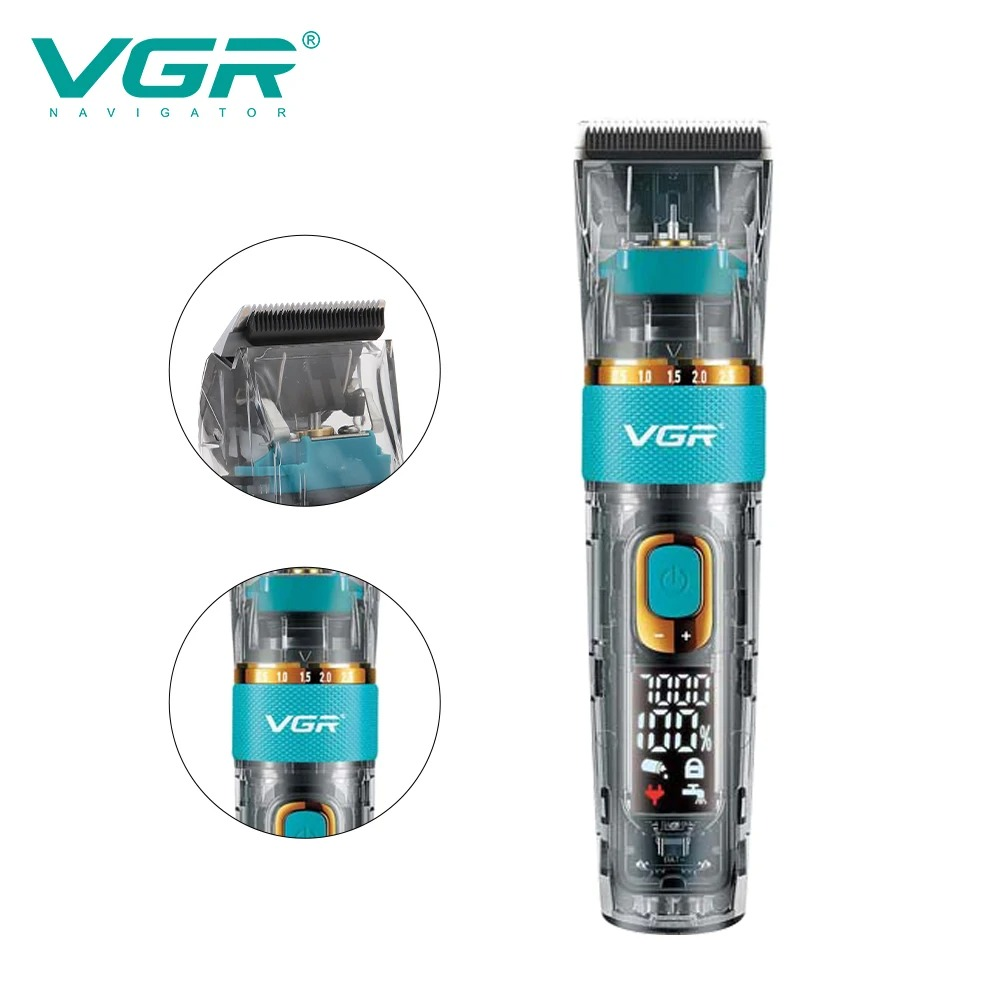 VGR 695 New Transparent Body Hair Clipper, Deep Cleaning Hair Trimmer63214689959683112