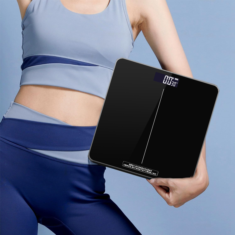 180kg Digital Bathroom Scale for Body Weight Loss Watchers Electri Scales 50g Discrepancy Clear Backlit LCD Display and Step-On Techhology 2*AAA Batteries （Not Included） 66660207