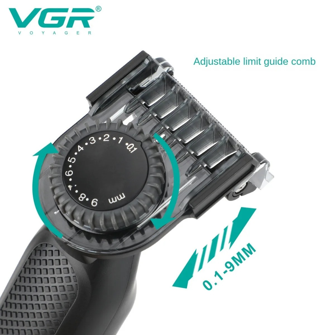 VGRV360  Hair Trimmer Cordless Beard Shaver Professional Hair Cutting Machine Waterproof 2 In 1 Digital Display Trimmer for Men 63236467756419112