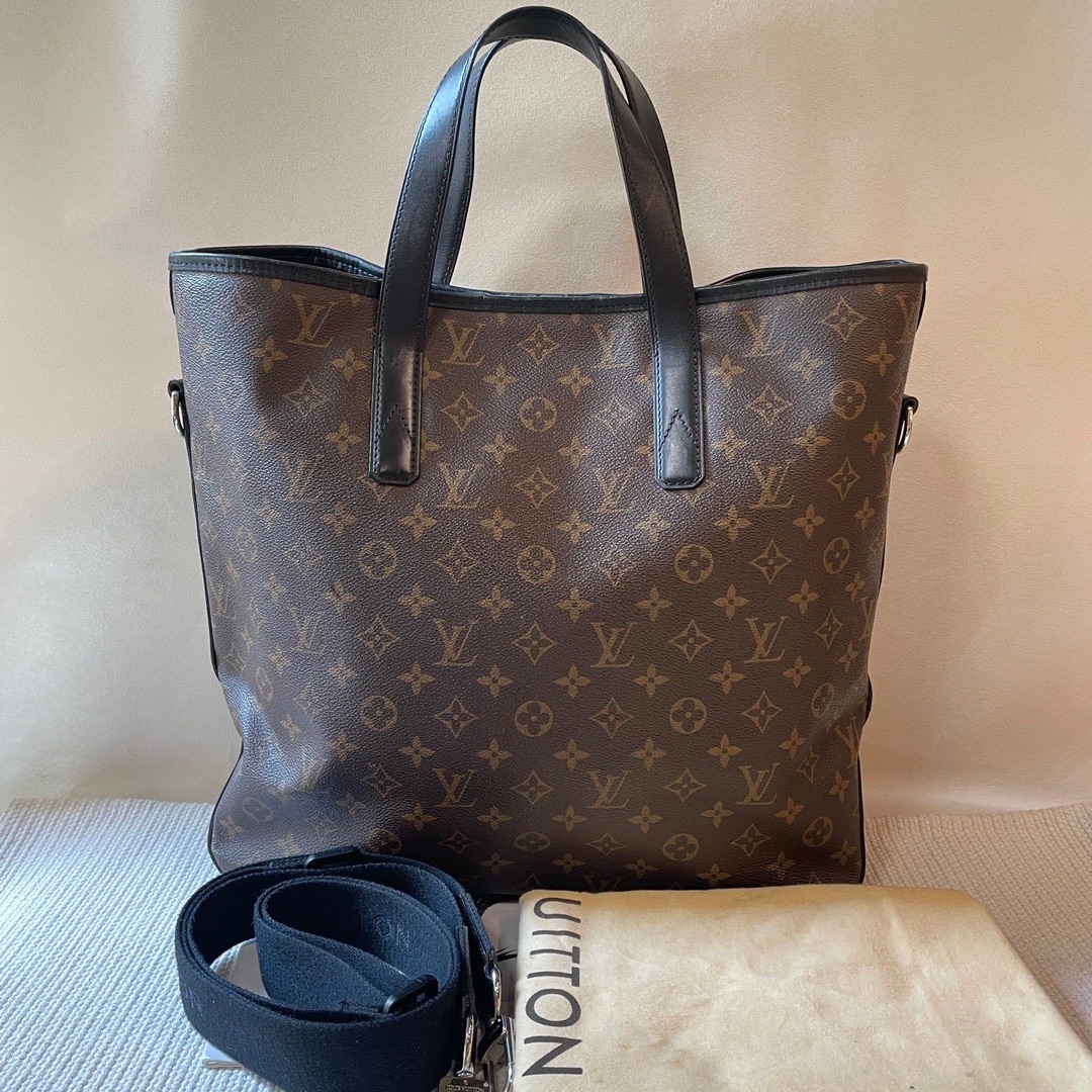 LV/Louis Vuitton – Bolso tote bandolera con monograma clásico