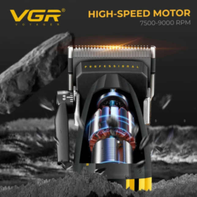 VGR V285 Electric Hair Trimmers Professional 9000RPM Hair Clippers Rechargeable Haircut Machine Adjustable Barber Tool for Men 63225634629249111