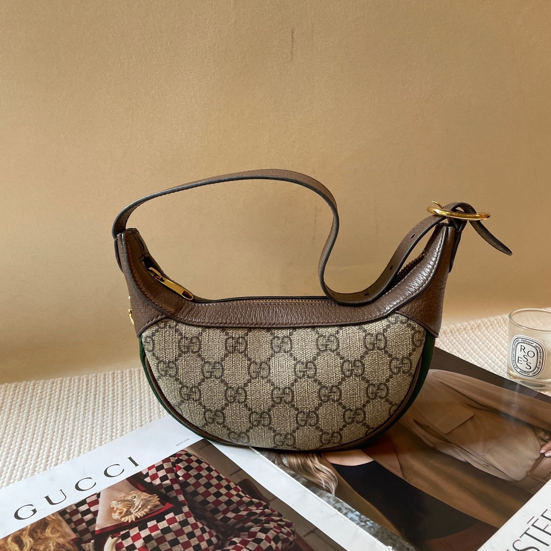 Gucci/古馳 老花月牙手提包
