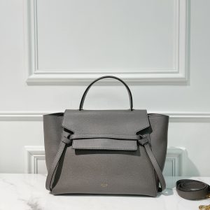CELINE MINI BELT, Grey/Gold