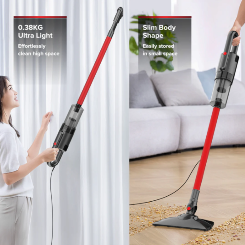 Airbot DX200 مكنسة كهربائية رفيعة جداً ونحيفة للتنظيف الجاف والرطب مع خزان ماء وقطعة قماش ممسحة ومكنسة يدوية62885070489473111