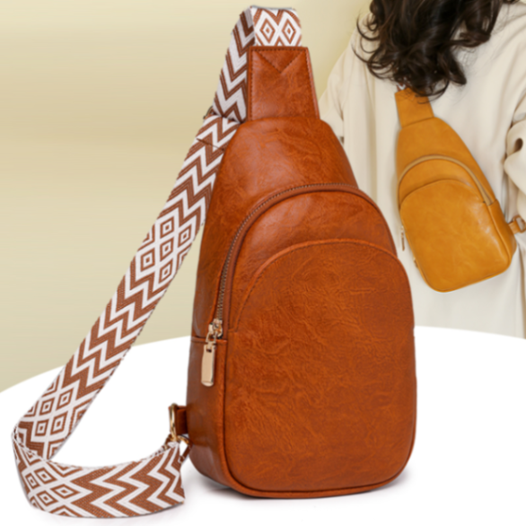 Versatile PU Leather Chest Pack with Adjustable63051879102723117