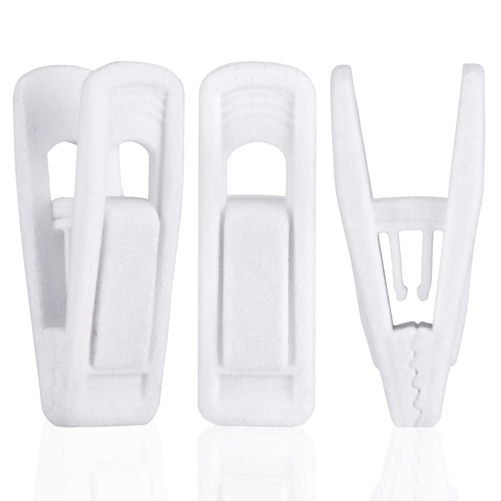 Blythornix Hanger Clips Velvet, Clips for Clothes and Pants, Strong Finger Flocked Clips, Clothes Pins 10 Packs