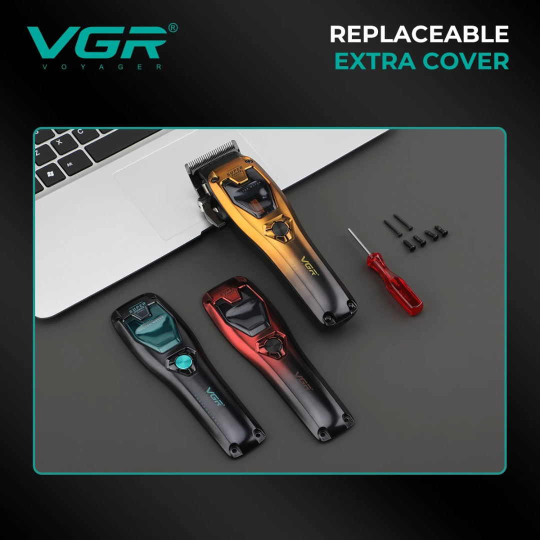 VGR V668 Trimmers 11000 RPM Professional Hair Cutting Machine Vector Motor Barber Trimmers Adjustable Electric Trimmers for Men 63148324343170114