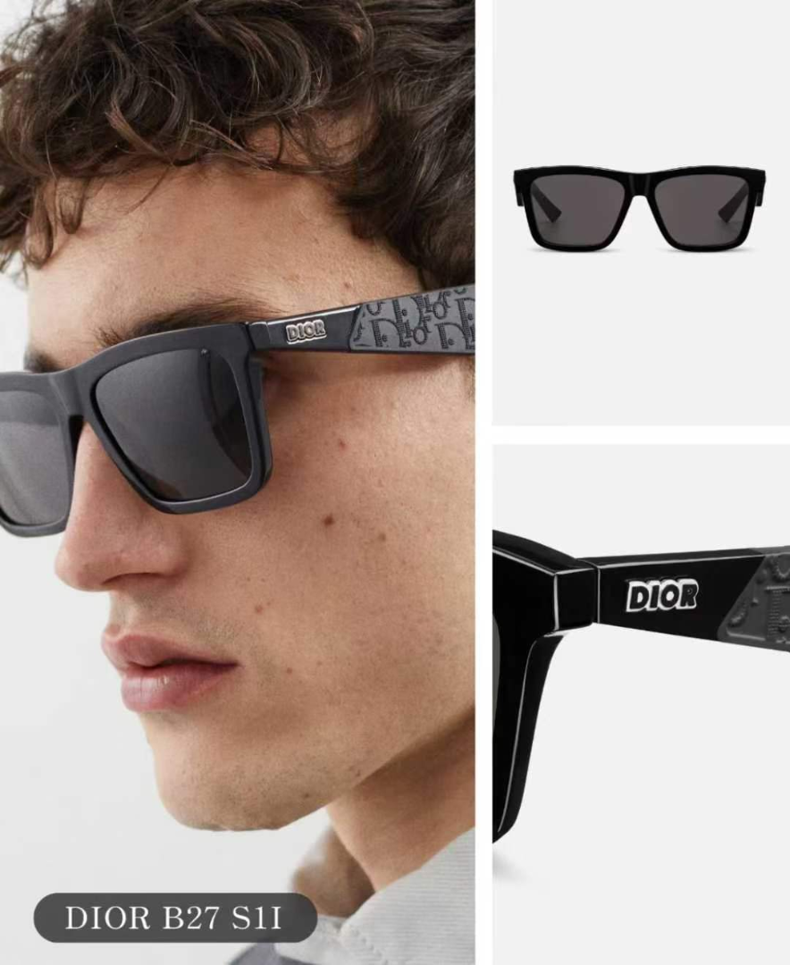 Dior B27 S11 Men’s Sunglasses – Black Oblique | Excellent Condition63227525155970113