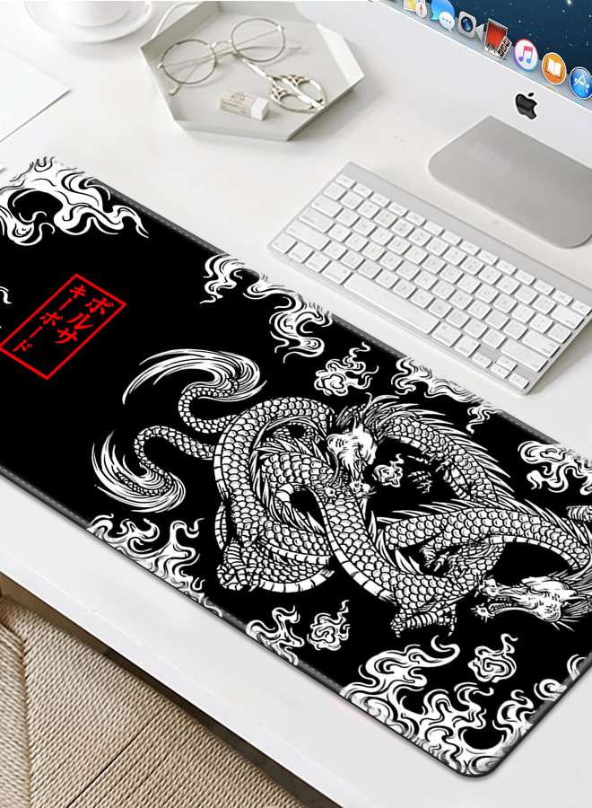 900*400*3mm Large Mouse Pad Extended Mouse Pad Non-Slip Rubber Base Gaming Mouse pad Office Desk Mat Desk Pad Smooth Cloth Surface Keyboard Mouse Pads Dragon LZ-07663526042967170112