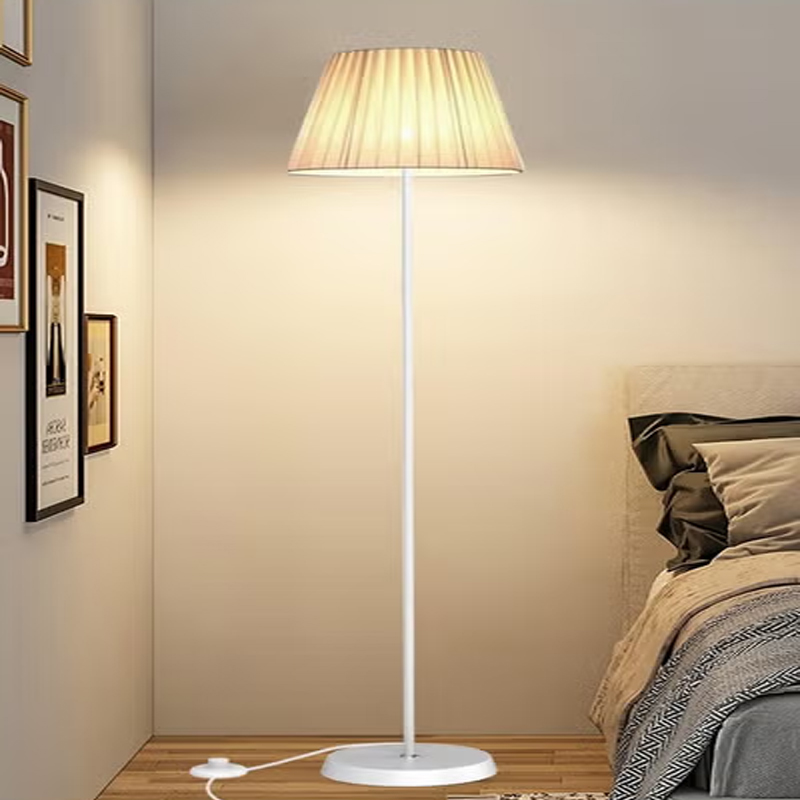 Floor Lamp with Fabric Lampshade, Modern Tall Floor Lamps for Living Room, Floor Standing Lamps Home Decor, Floor Lighting for for Bedroom, Study Room DJ06763526341109379112