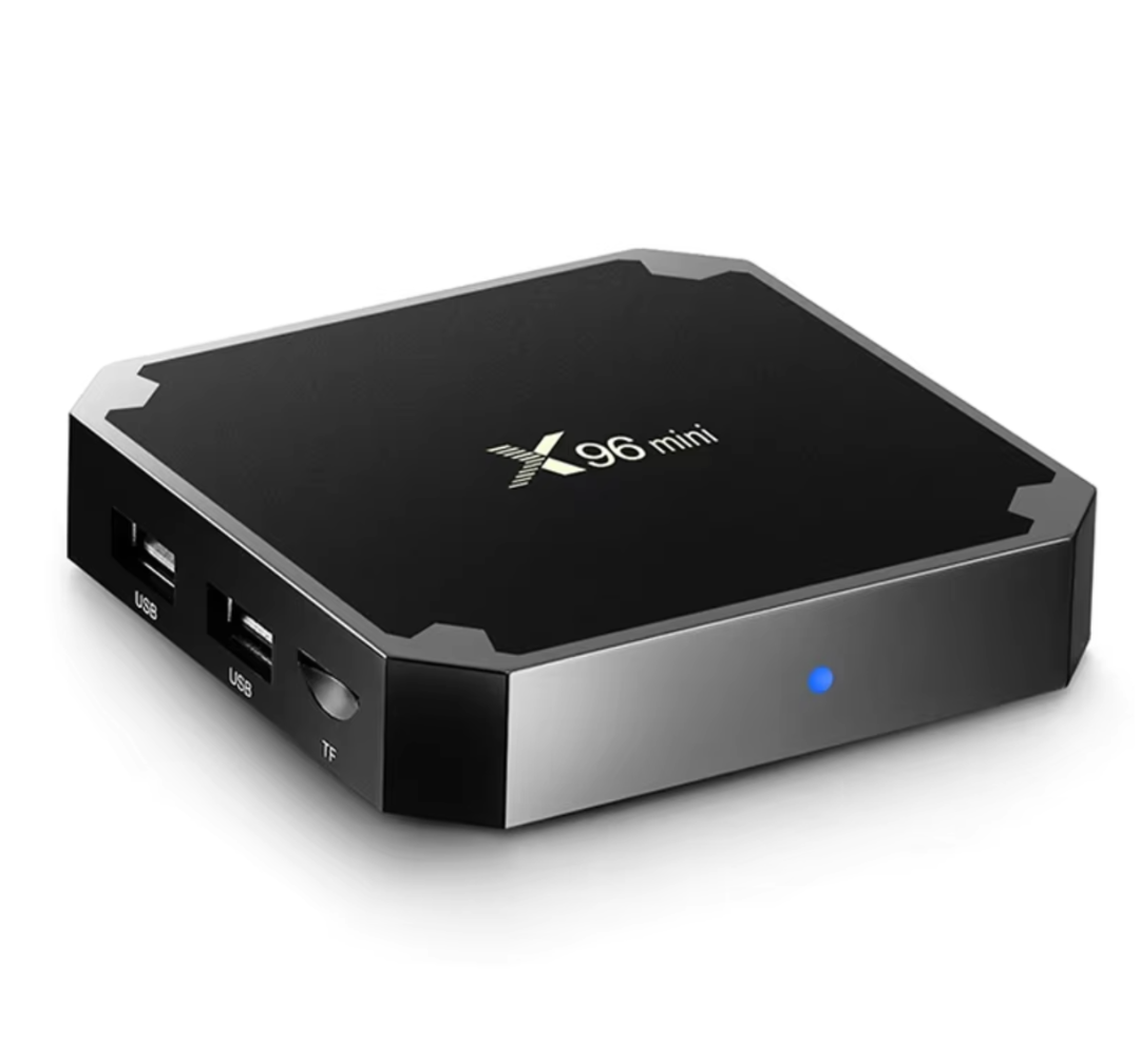 صندوق تلفاز ذكي X96 ميني، صندوق تلفاز ذكي بنظام أندرويد 7.1، X96 بذاكرة 1 جيجابايت/8 جيجابايت، ومعالج رباعي النواة Amlogic S905W، يدعم دقة 4K و30 إطارًا في الثانية، وواي فاي 2.4 جيجاهرتز، صندوق القمة x96mini63228070767747112