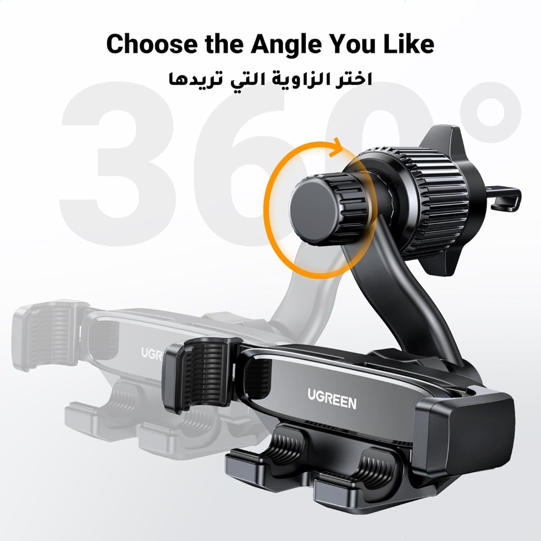 Car Phone Holder Car Mount, [360° Swing Arm for Air Vent], One-hand Auto Lock, Metal Hook Mobile Holder, Fit for iPhone 16/15/14/13, Samsung S25/24/23/Z Flip, 4.7-7.2" Smartphone Accessories63557326531074112