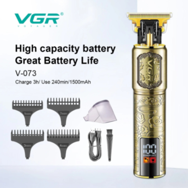 ماكينة قص شعر فينتيج من معدن USB T9، طراز VGR V073، ماكينة حلاقة، ماكينة تشذيب لحية، ماكينة قص شعر كهربائية احترافية للرجال63214105728259111